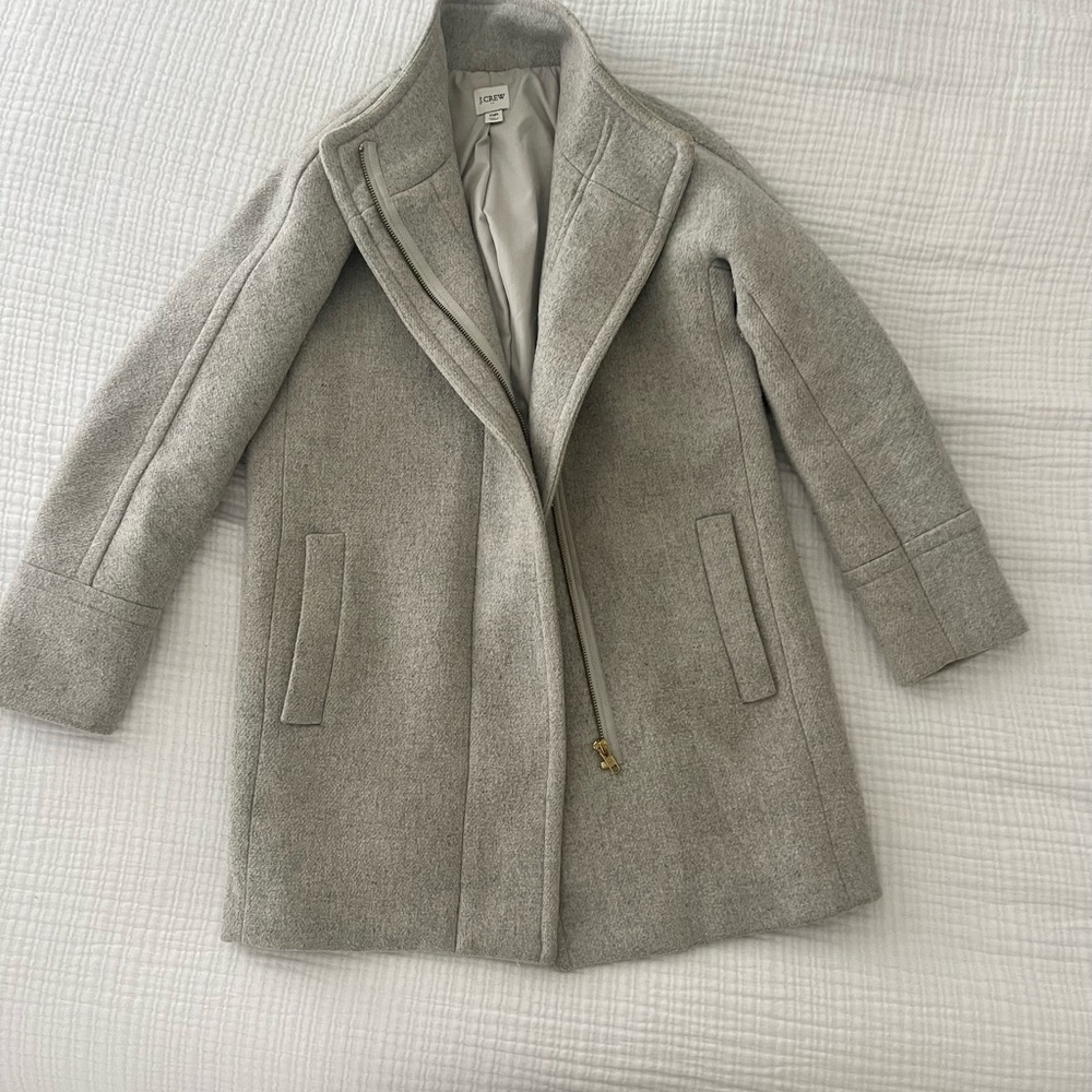 J.Crew Women's Gray Coat, Size 0P